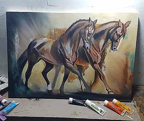 Horse Painting | Handmade Painting | Home Decor | Wall Decor 5