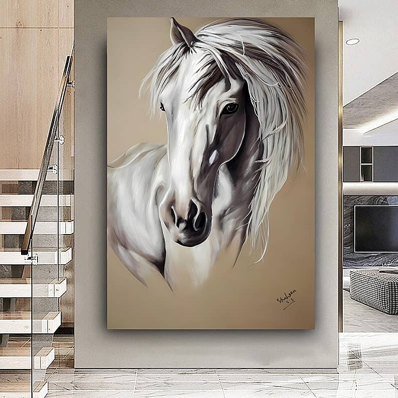 Horse Painting | Handmade Painting | Home Decor | Wall Decor 7