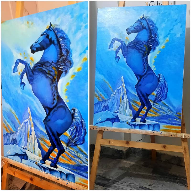 Horse Painting | Handmade Painting | Home Decor | Wall Decor 10