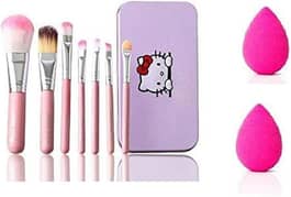 8 Pcs Makeup Brushes Set with Blender