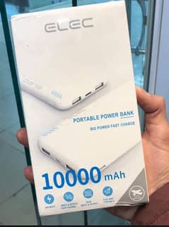 10000 mAH Power Bank ELEC Power bank Dual USB Ports 03314573322