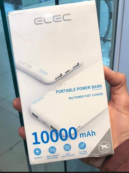 10000 mAH Power Bank ELEC Power bank Dual USB Ports 03314573322 0