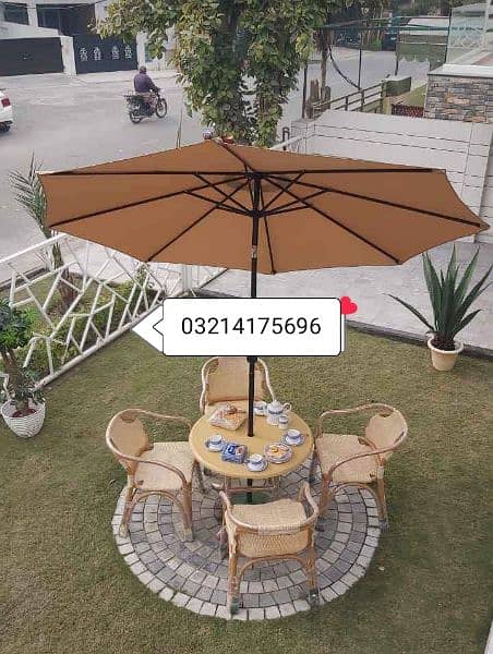 OUTDOOR GARDEN PARKING BENCH UMBRELLA IMPORTED SIDE POLE SENTER POLE 19