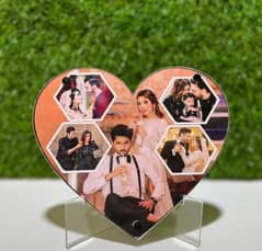 heart shape magnetic acrylic frame