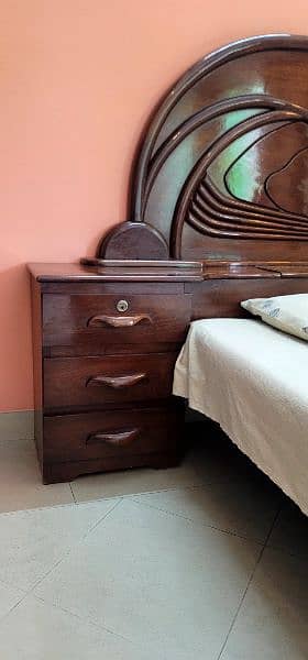 Pure Wooden King Size Bed For Sale 3