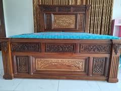 Pure Shisham Wood Brand New Bed Set