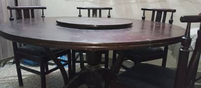 Wooden dinning table