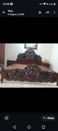 wooden chinioti bed and others 0