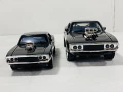 Diecast Car Model of Doms 1970 Dodge Charger Black "Fast & Furious"