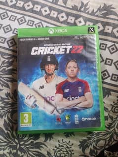 XBOX SERIES X - XBOX ONE CRICKET 22 good condition