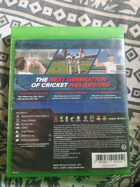 XBOX SERIES X - XBOX ONE CRICKET 22 good condition 1