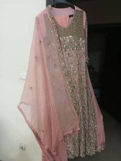 Bridal Suit for Sale | Maxi Dress with Dupatta and Pajama | بارات سوٹ 0