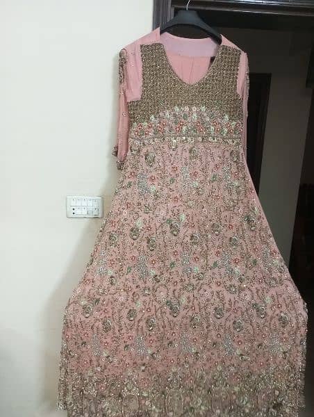 Bridal Suit for Sale | Maxi Dress with Dupatta and Pajama | بارات سوٹ 1