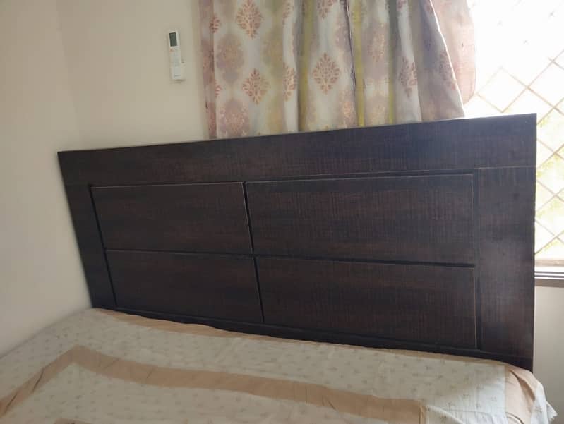 Bed urgent sale with new mattress 1