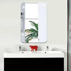 Acrylic Mirror – Rectangle Curved Wall Sticker Decorative Mirror