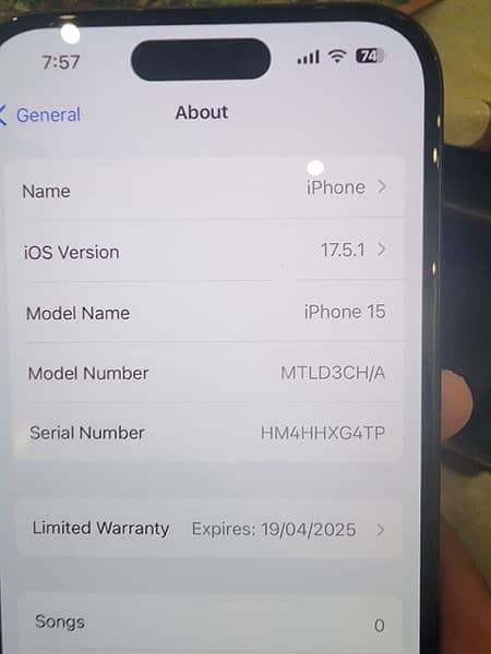 IPHONE  15  (128GB) LLA Varient 5