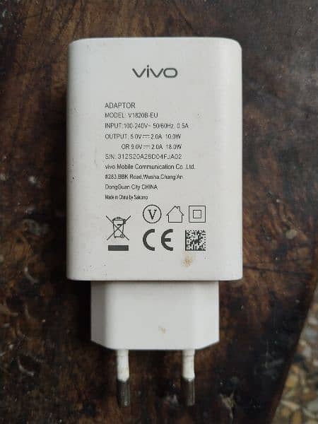 Vivo Y51S Box and 18W fast charger only (read add) 1