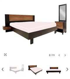 New Brand Bed + Side table + Dressing table, bought from HABIT Store