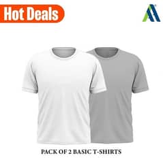 Men,s stitched jersey plain Tshirts pack of2