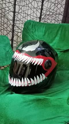 venom style helmet.