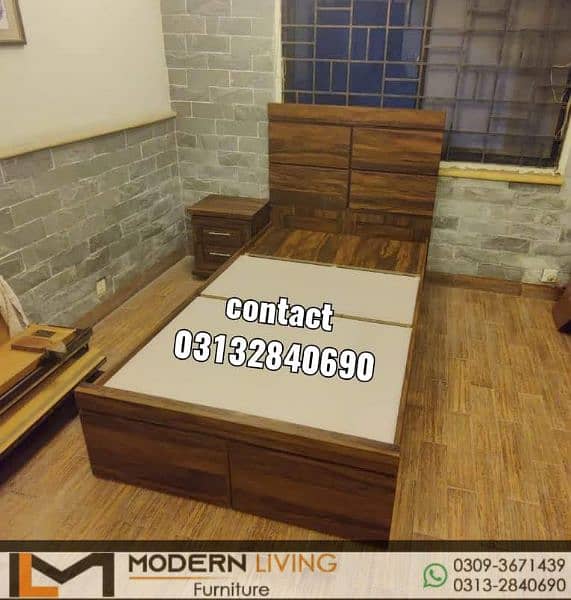 Modern Single bed one side table best quality 4