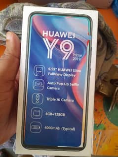 Huawei y9 prime 4/128 full box no open no repairs