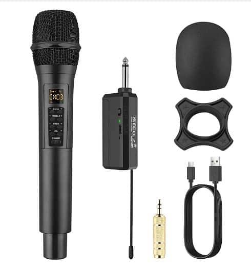 UHF K-125 Wireless Chargeable Microphone Handheld or Mic 1