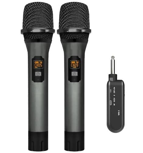 UHF K-125 Wireless Chargeable Microphone Handheld or Mic 2