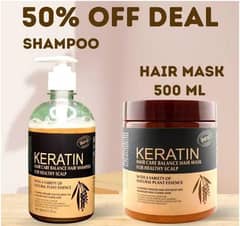 Hair Keratin Mask and Shampoo Deal