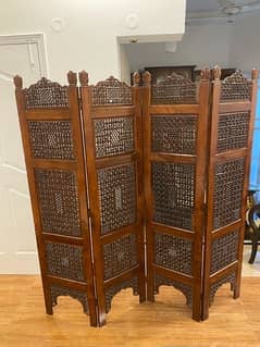 Antique  wooden partition