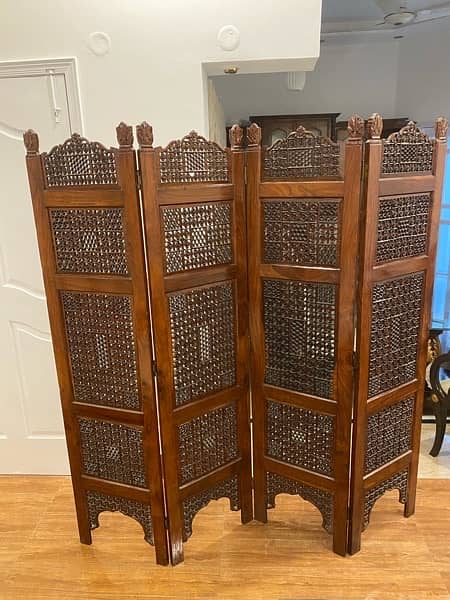 Antique  wooden partition 0