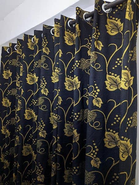 1 Pc Jacquard Senf Motif Curtain 16