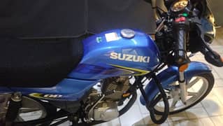 Suzuki 110 2023 model metallic blue colour