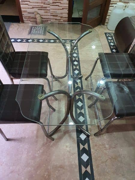 Dining Table along with 4 chairs 3