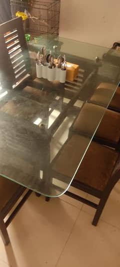 Glass Dining table