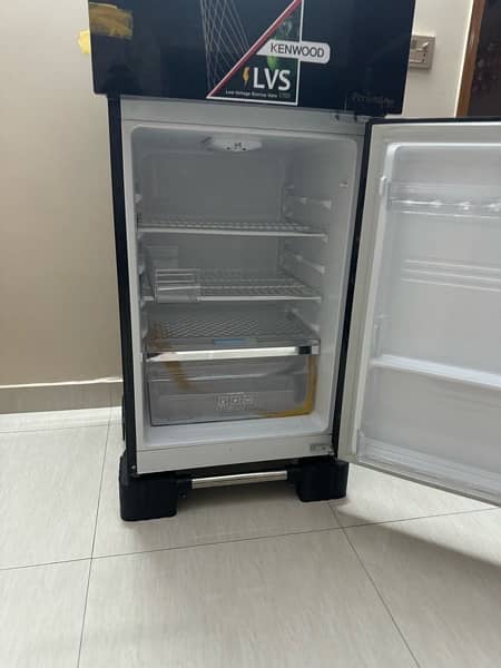 kenwood refrigerator  glass door slightly  used  just 2 month 3