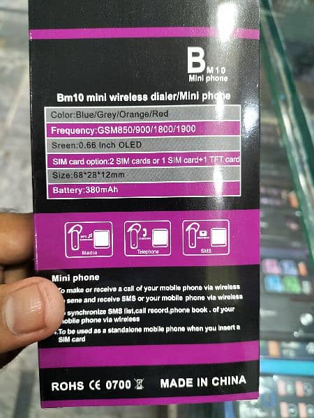 Bm10 mini Phone wirless dialer 4