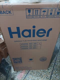 New Haier single tub 8kgs washing machine. HWM 80-35