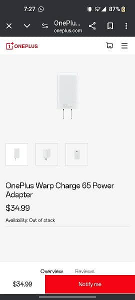 OnePlus Genuine/Original 65W Charger With Type C To C Cable 4