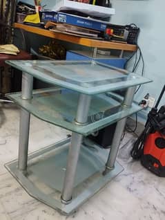 3 Layer Glass Table Computer Table Study Table TV Table Laptop Table