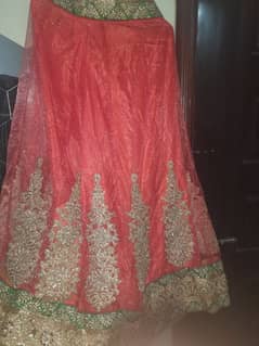 Embroidered net sharara with net doptta and banarsi blouse