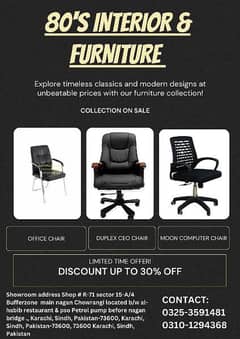 office chair-visitor/executive/revolving/gaming/office table furniture