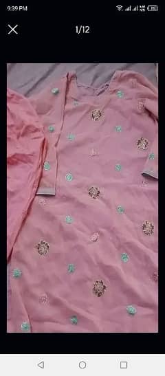 3pcs suit hai ,sitara work saari& Japani jarjet silk saari all