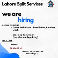 Gyser Technician -- Washing Machine Technician