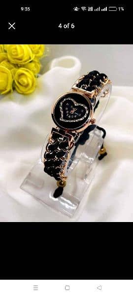 Best Quality Heart Style Womens Watch 5