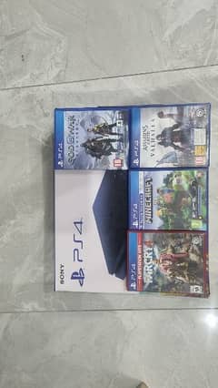 PlayStation 4 slim with 5 games