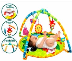 Baby play mat with hanging toys