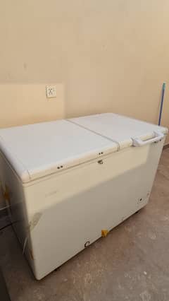 Haier double door deep freezer+refrigerator