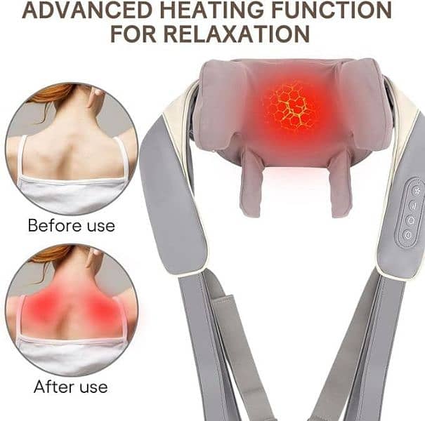 Cordless 4D Neck and Shoulder Massager infrared Heating 2