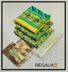 Salina By Regalia 3pc Digital Print Lawn Suite 110% orignal Stock